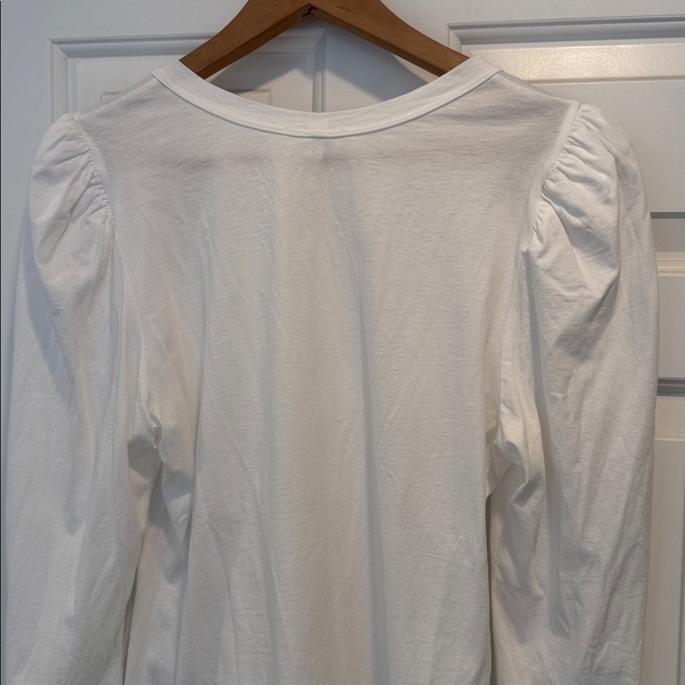 A.L.C. White Puff Sleeve Shirt
